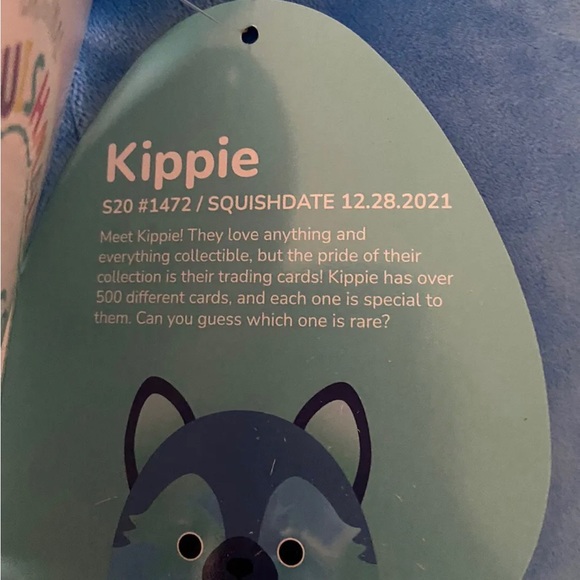 New!! Squishmallows Kippie the Shepherd 20-24” inch Stuffed Animal Plush - Blue - Picture 4 of 5